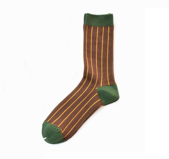 Socks Daniel Pinstripe Green
